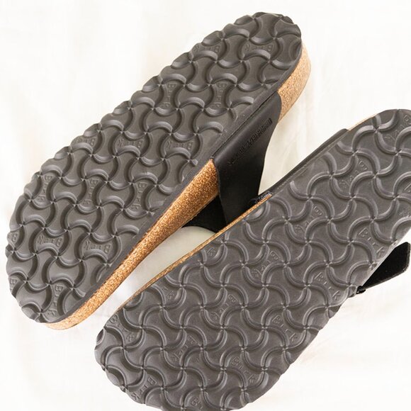 Birkenstock Gizeh Regular Fit Birko Flor Black / US Men's 6 Women's 8 EU 39 New - Picture 5 of 5